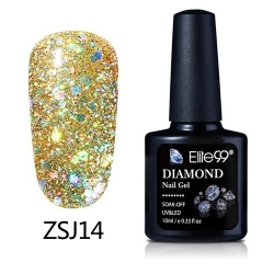 Гел Лак Диамантено Брокатен 10ml ZSJ14 - GC025 Elite99